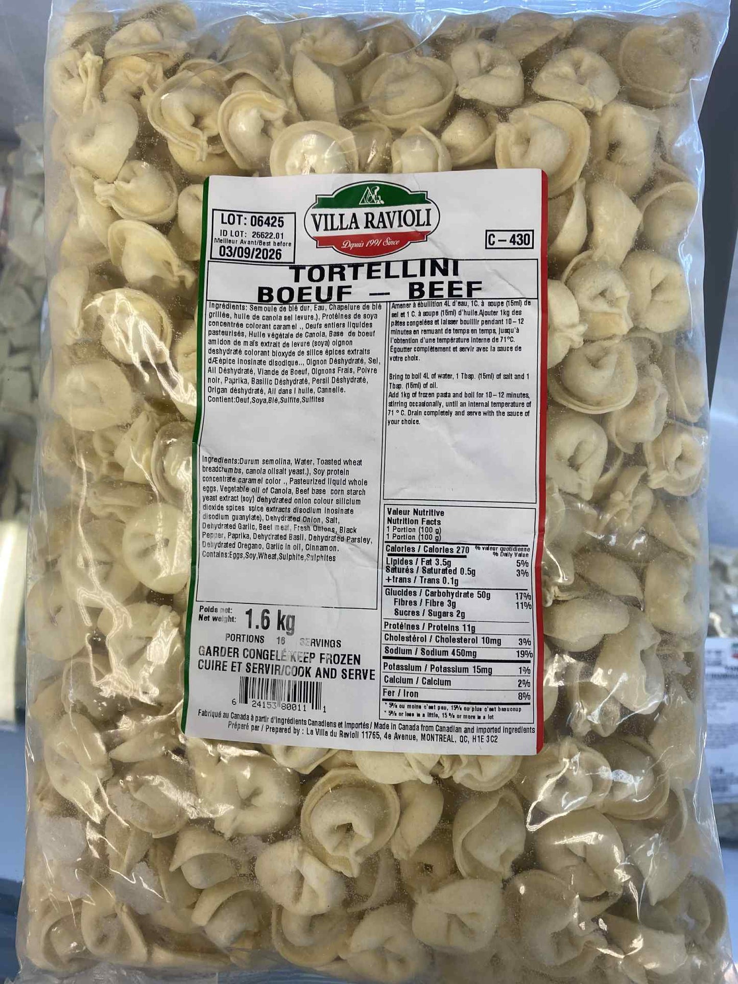 Tortellini Boeuf